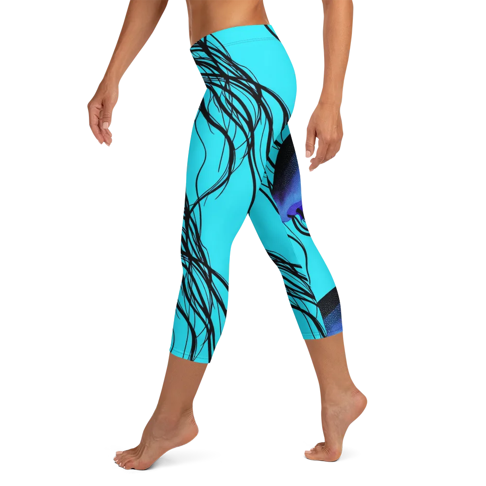 Electric Jelly on Capri Leggings — Left