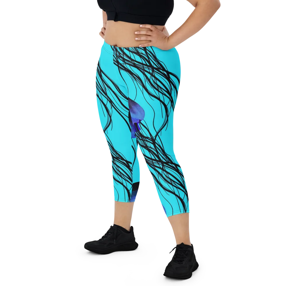 Electric Jelly on Capri Leggings — Front