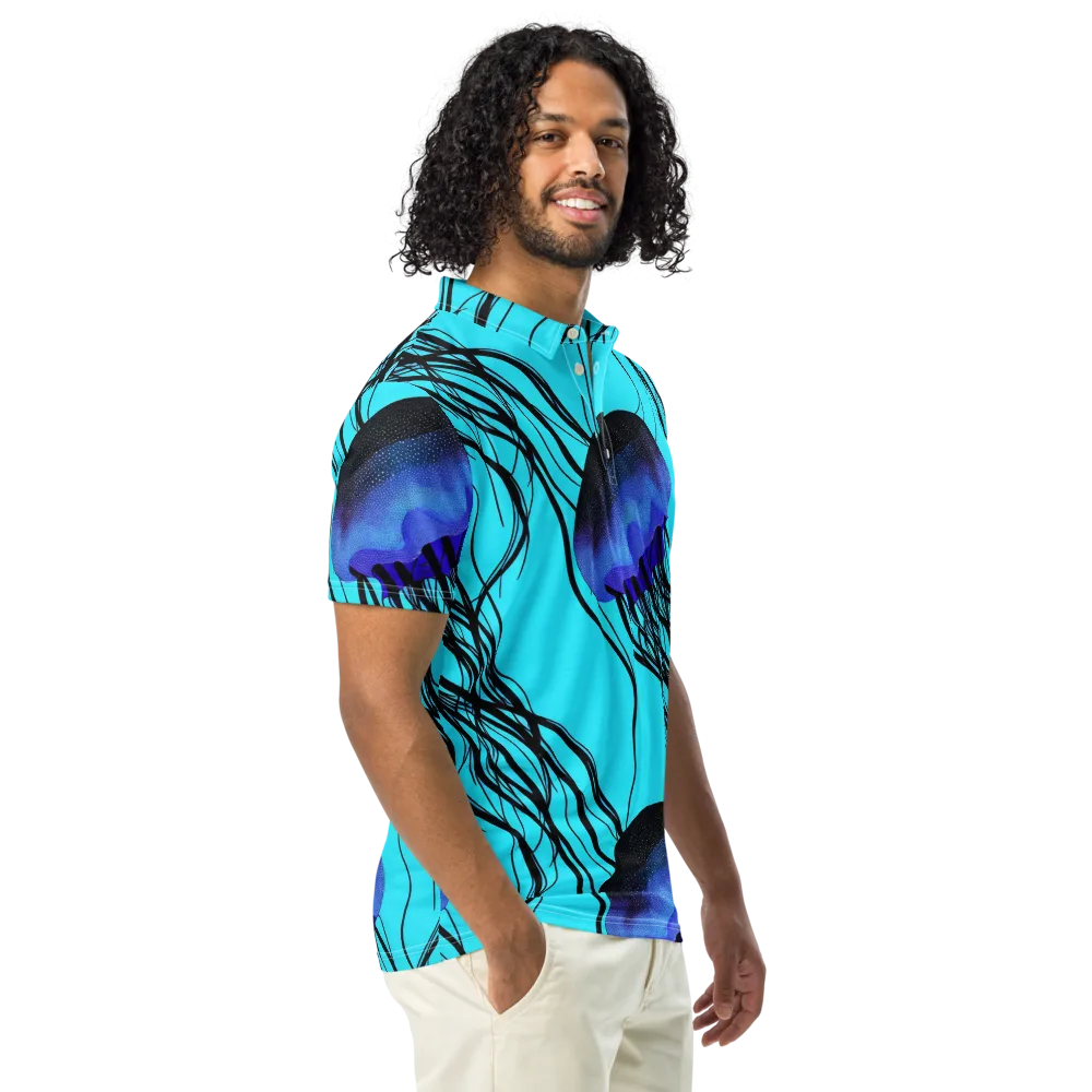 Electric Jelly on Men's Slim Fit Polo Shirt — Right Front