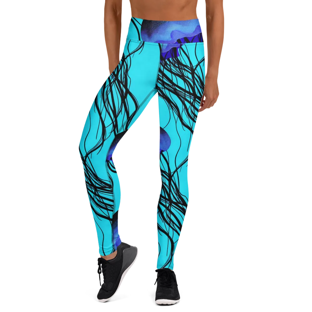 Electric Jelly on Yoga Leggings — Front