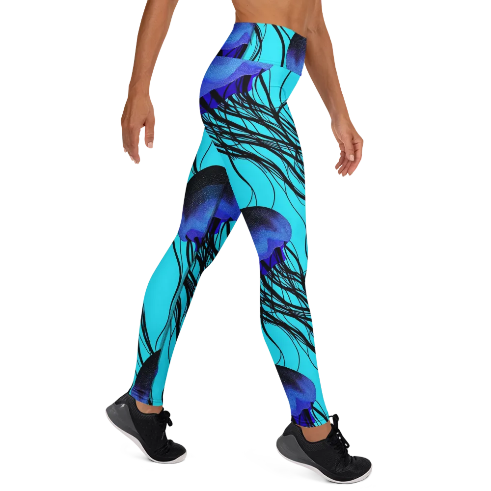 Electric Jelly on Yoga Leggings — Right