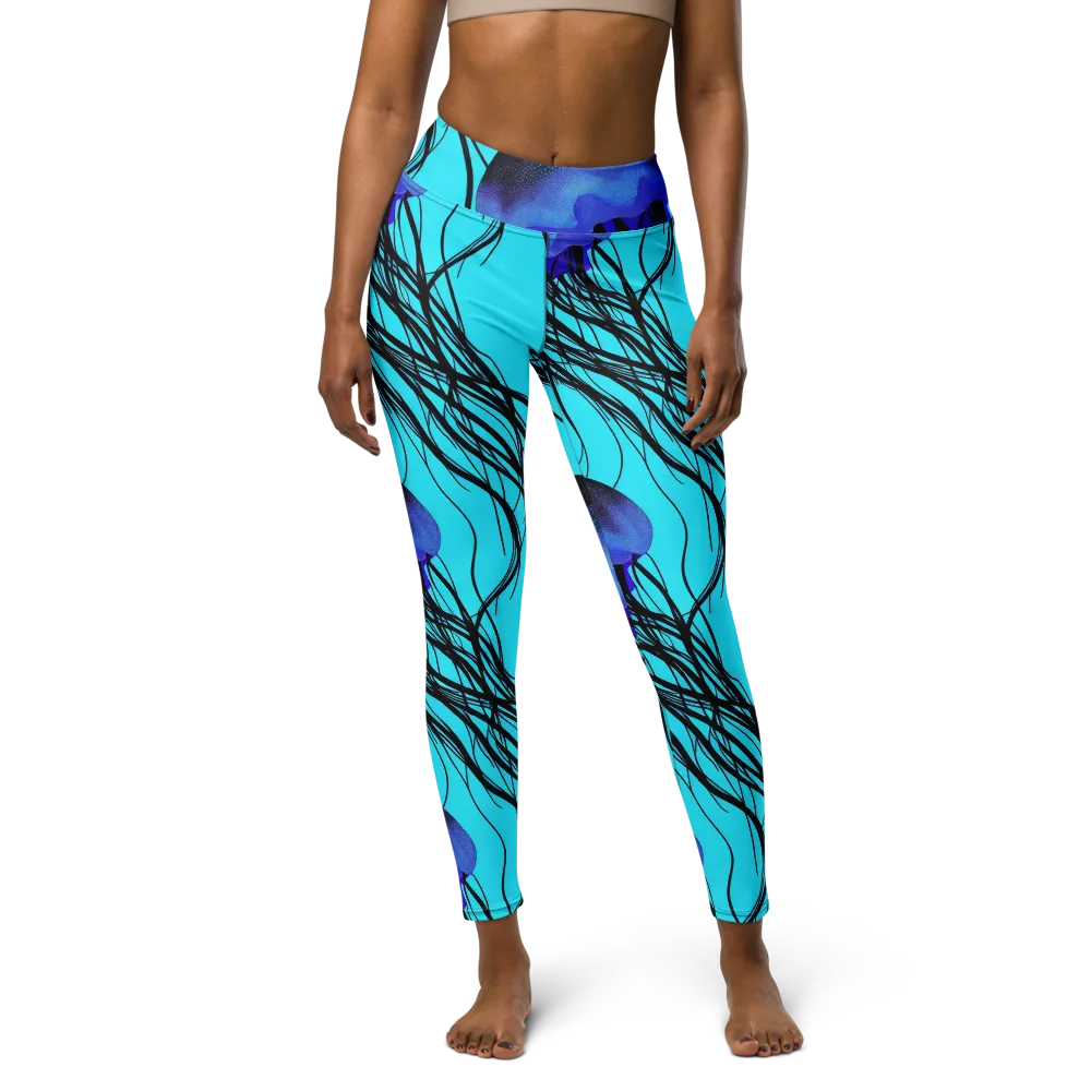 Electric Jelly on Yoga Leggings — Front