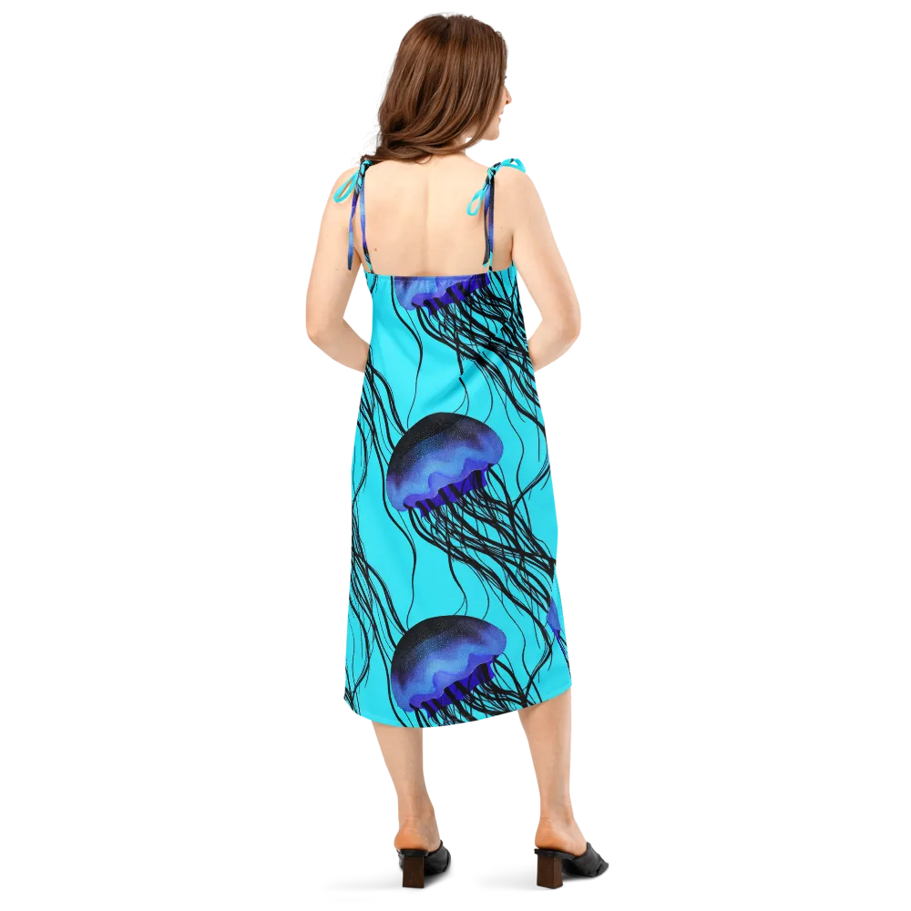 Electric Jelly on Slip Dress — Back