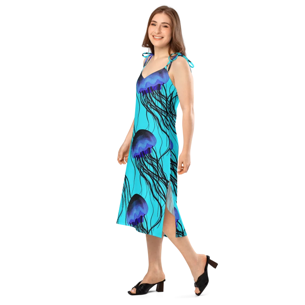 Electric Jelly on Slip Dress — Left Front