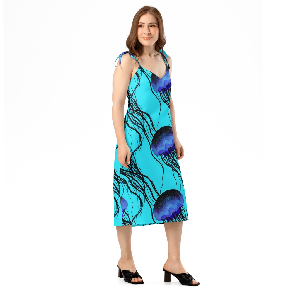Electric Jelly on Slip Dress — Right Front