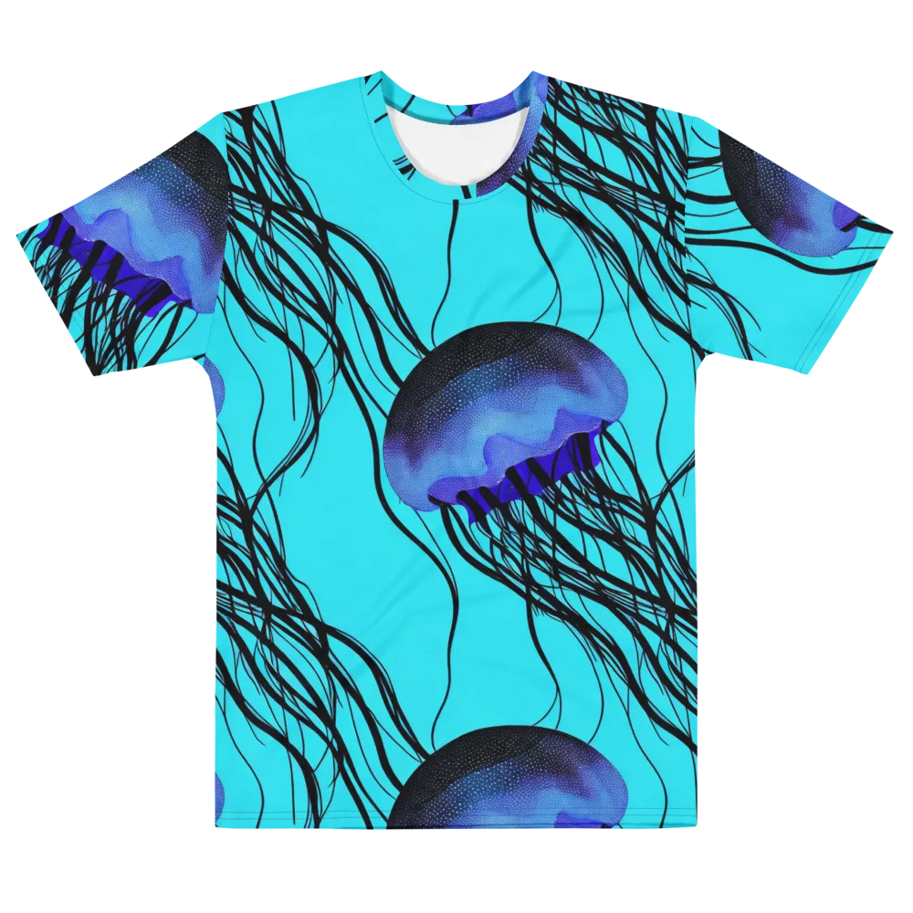 Electric Jelly on Men's Cotton Crew Neck T-Shirt — Front