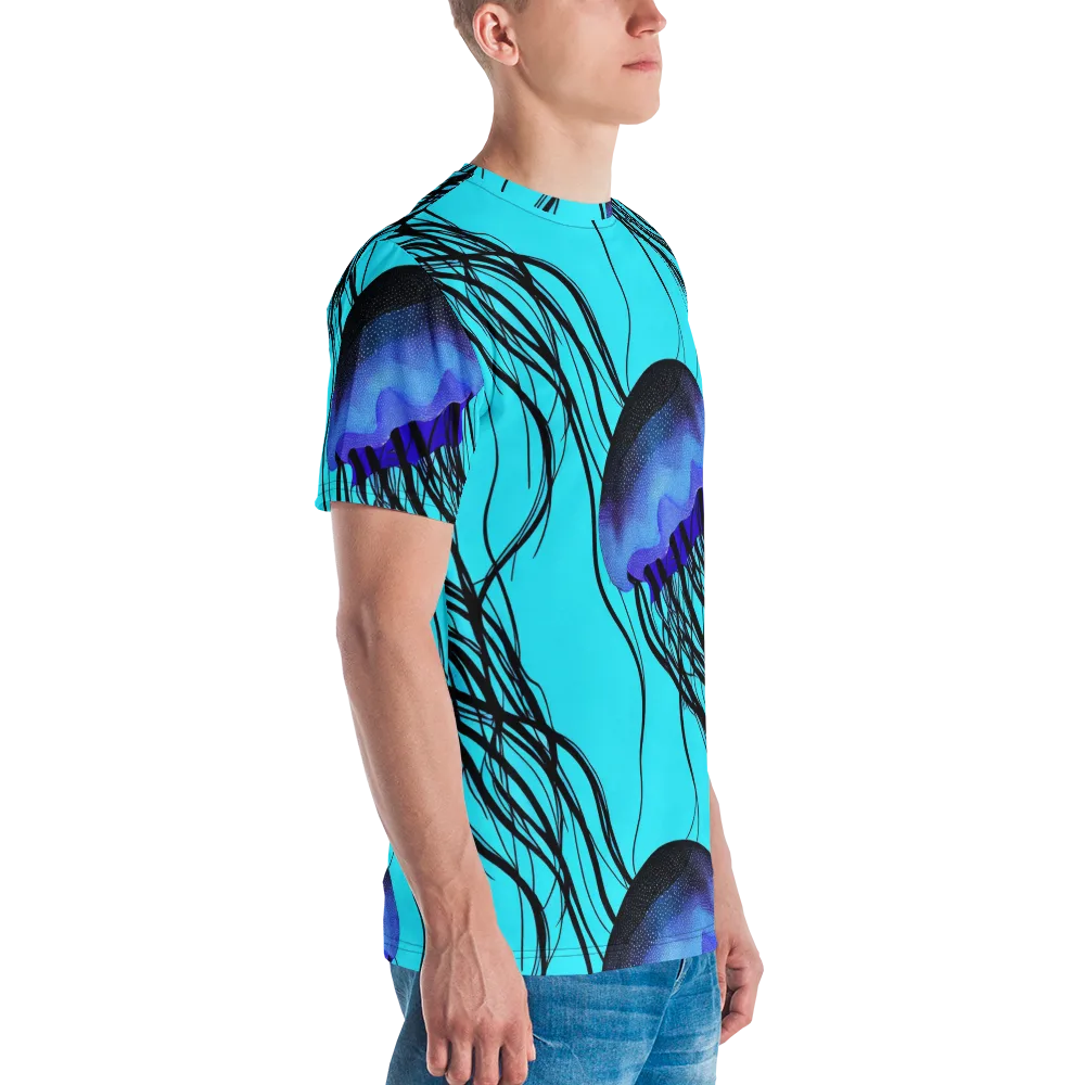Electric Jelly on Men's Crew Neck T-Shirt — Right