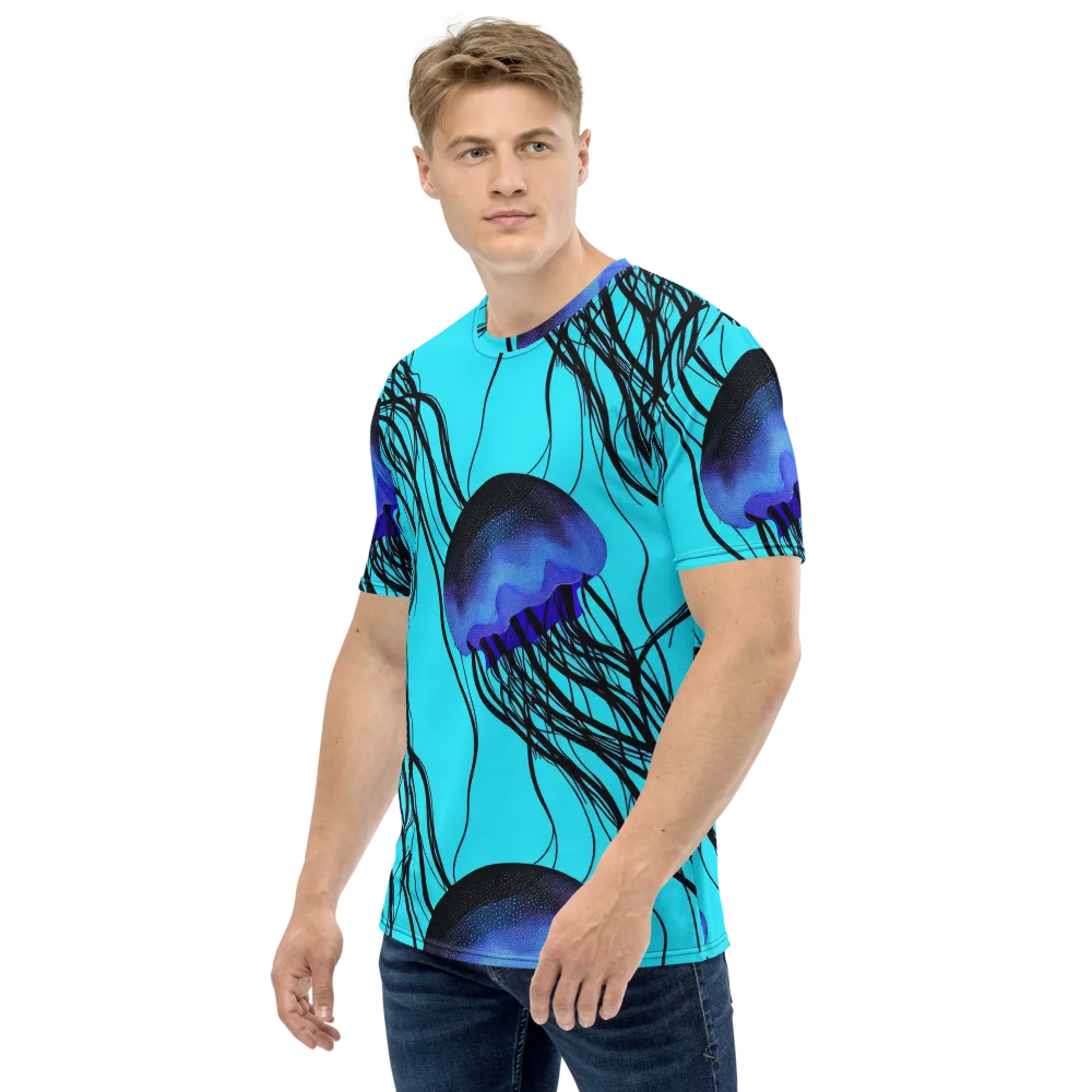 Electric Jelly on Men's Crew Neck T-Shirt — Left