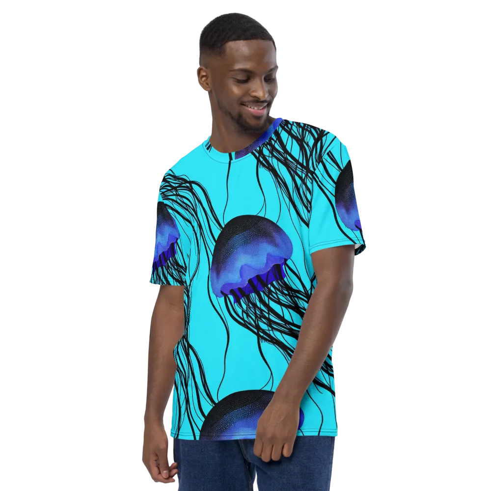 Electric Jelly on Men's Crew Neck T-Shirt — Left