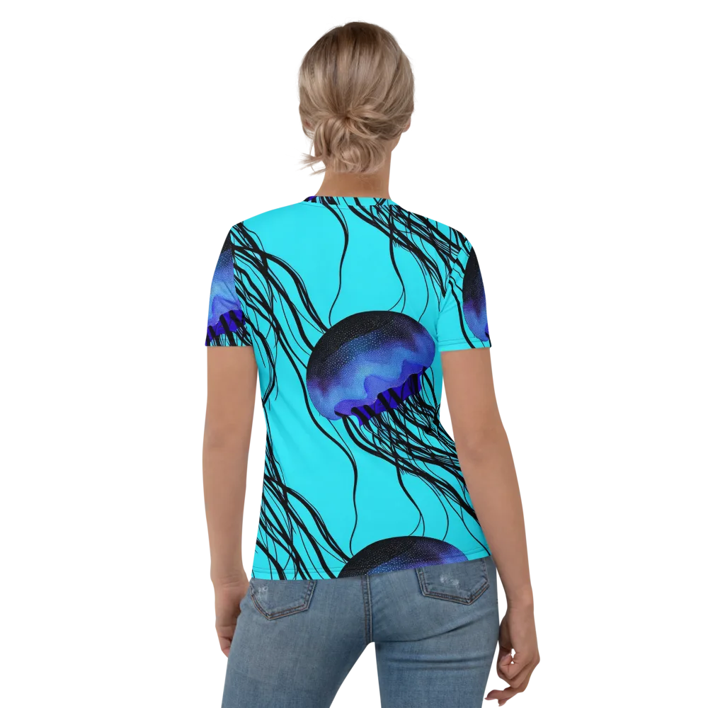 Electric Jelly on Women's Crew Neck T-Shirt — Back
