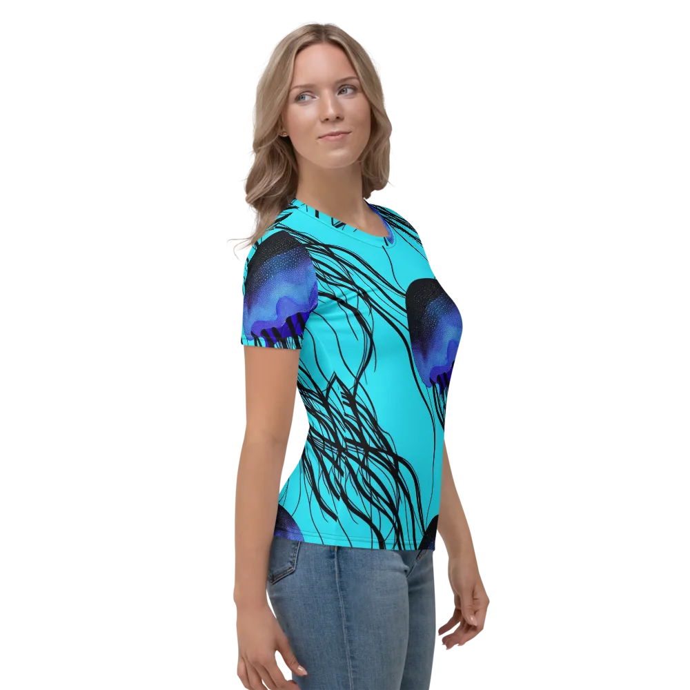 Electric Jelly on Women's Crew Neck T-Shirt — Right