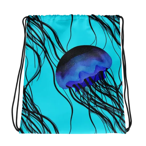 Electric Jelly on a Drawstring Bag