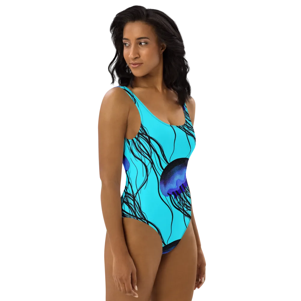 Electric Jelly on One-Piece Swimsuit — Right