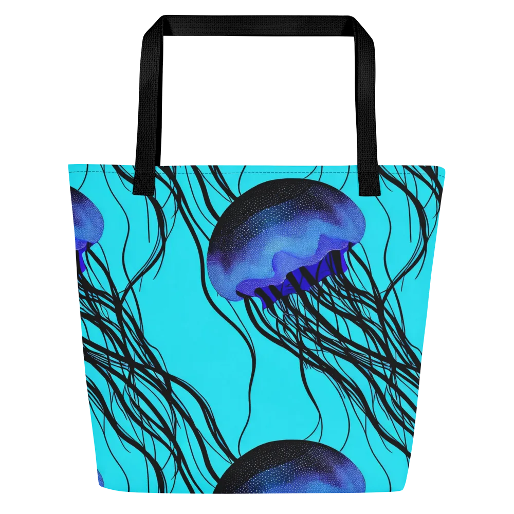 Electric Jelly on Large Tote Bag W/ Pocket — Front