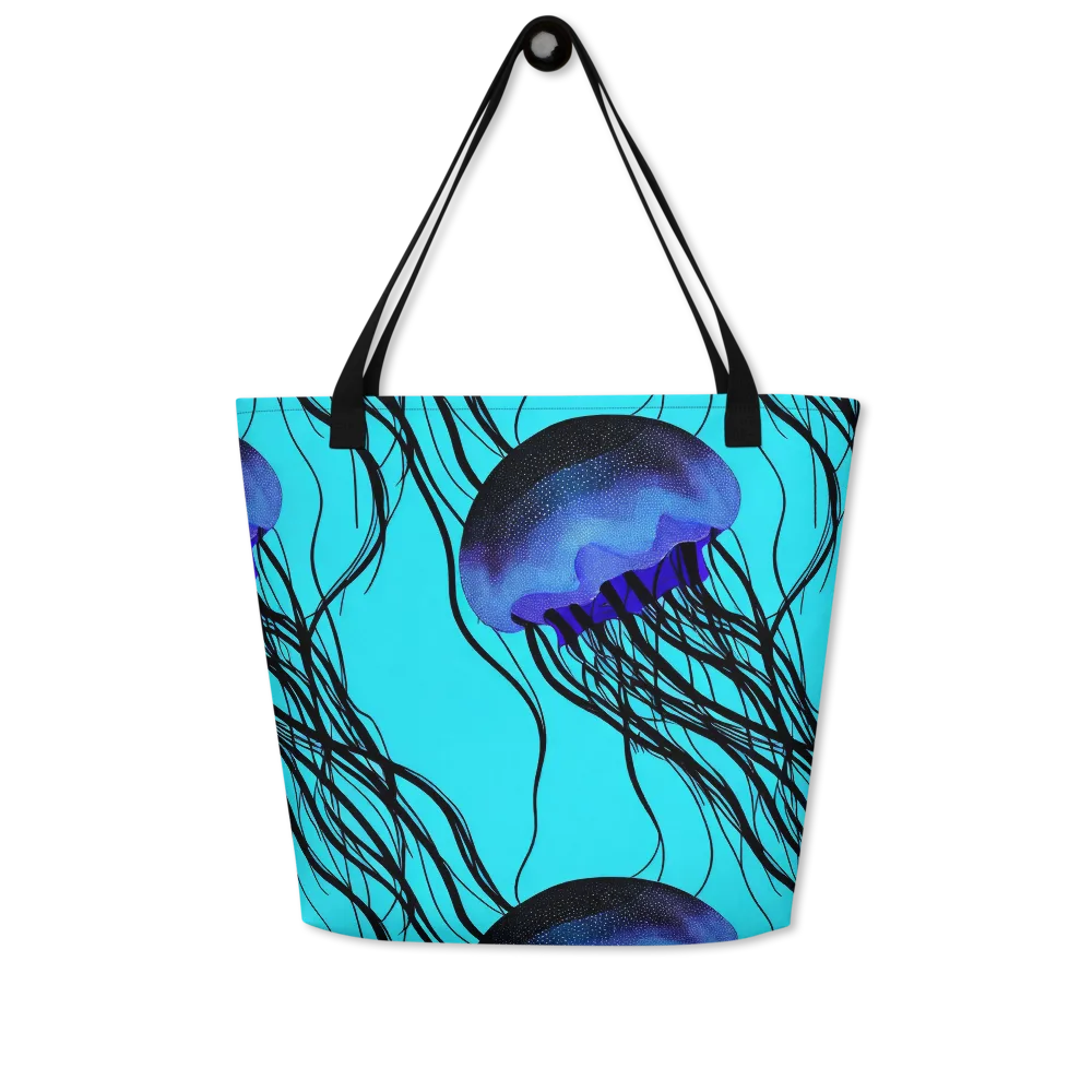 Electric Jelly on Large Tote Bag W/ Pocket — Front