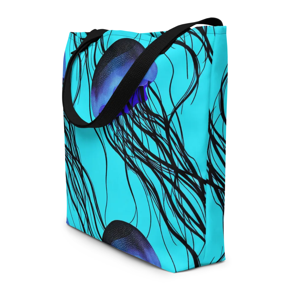 Electric Jelly on Large Tote Bag W/ Pocket — Front