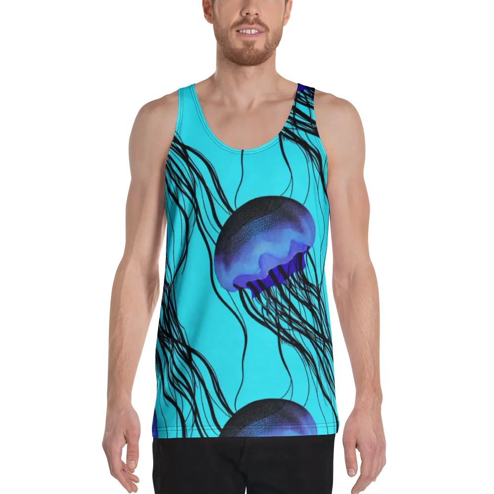 Electric Jelly on Men's Tank Top — Front