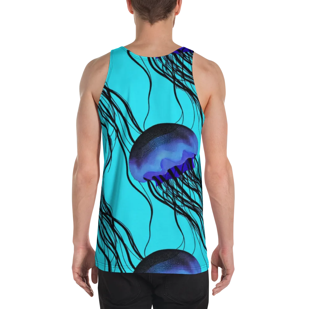 Electric Jelly on Men's Tank Top — Back