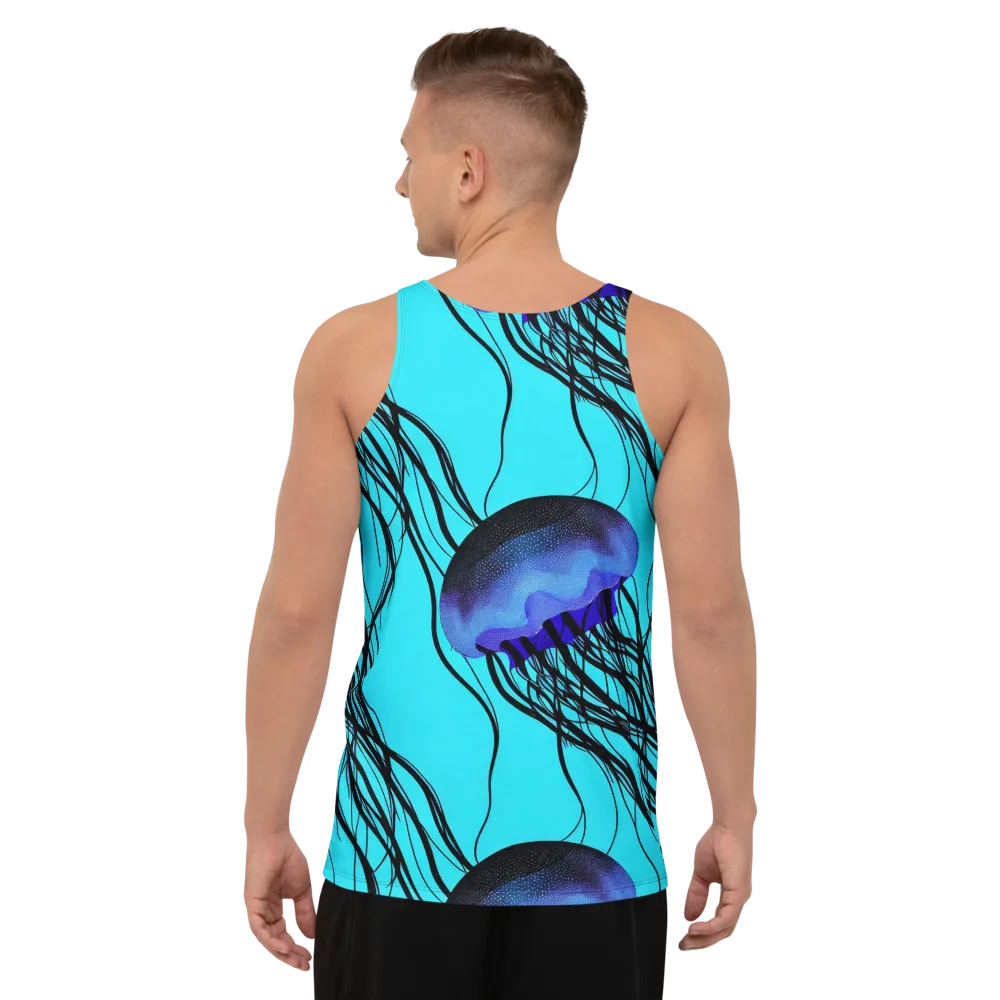 Electric Jelly on Men's Tank Top — Back