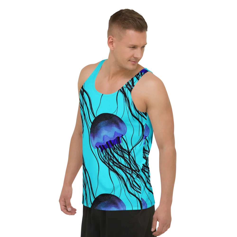 Electric Jelly on Men's Tank Top — Left Front
