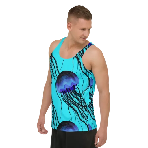 Electric Jelly on a Men's Tank Top