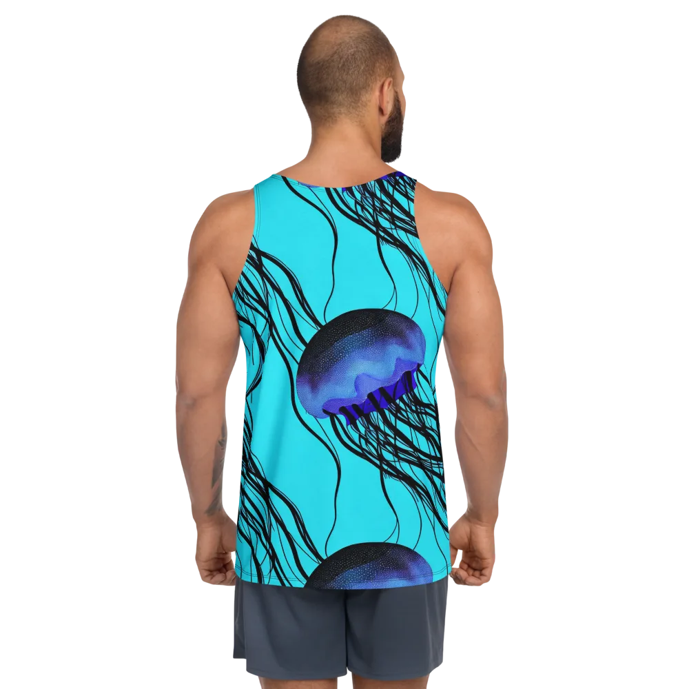Electric Jelly on Men's Tank Top — Back