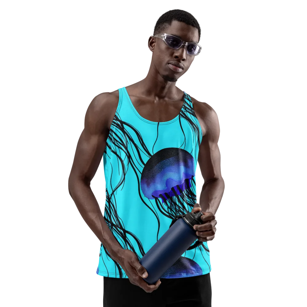Electric Jelly on Men's Tank Top — Front
