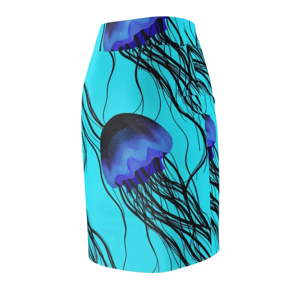 Electric Jelly on Pencil Skirt — Back Side