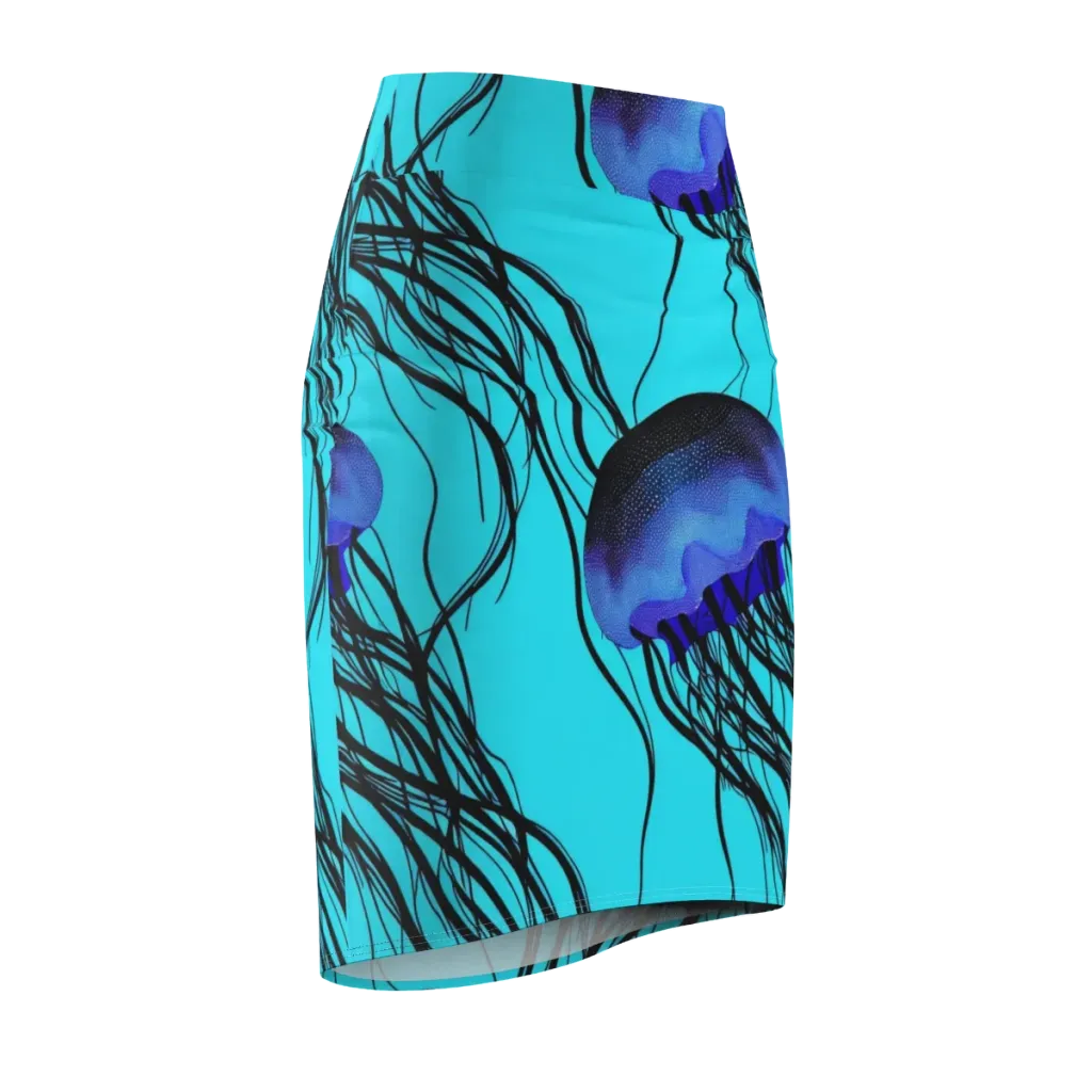Electric Jelly on Pencil Skirt — Front Side