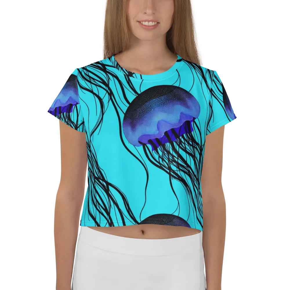 Electric Jelly on Crop Tee — Front