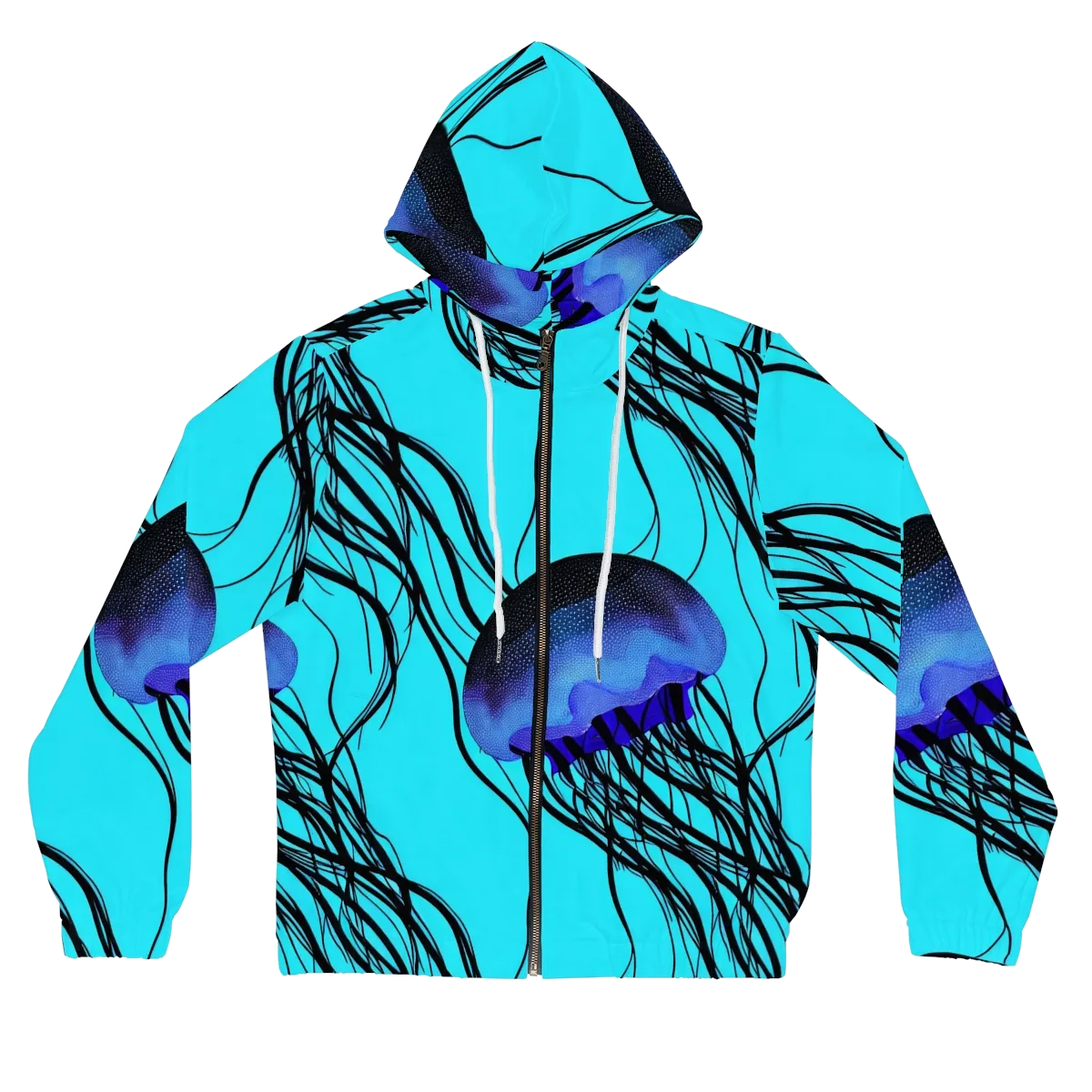 Electric Jelly on Women's Full-Zip Hoodie — Front