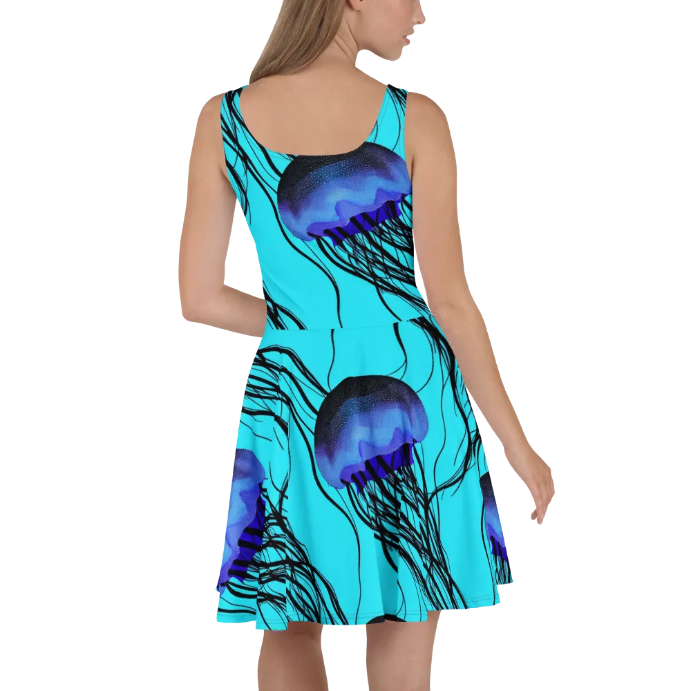 Electric Jelly on Skater Dress — Back