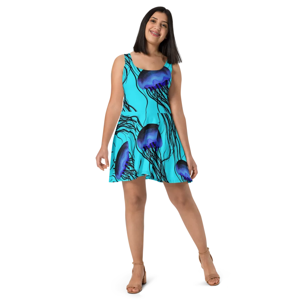 Electric Jelly on Skater Dress — Front