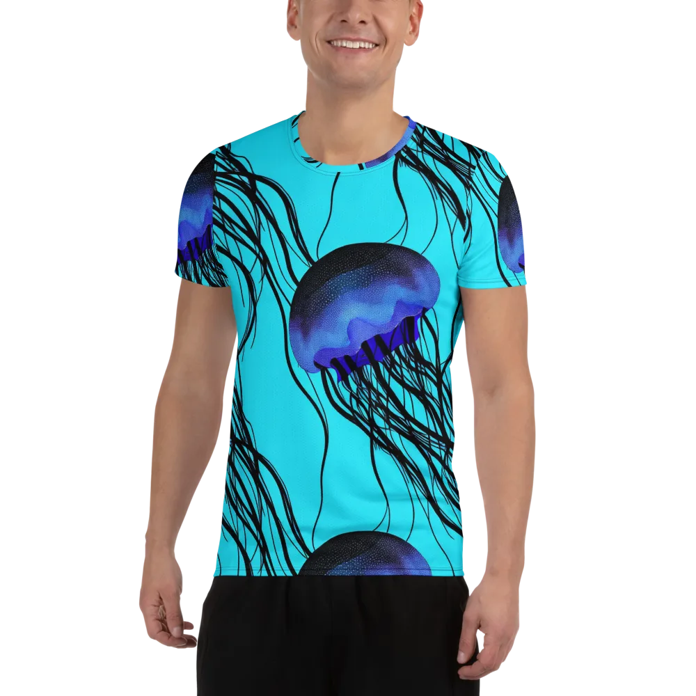 Electric Jelly on Men's Athletic T-Shirt — Front
