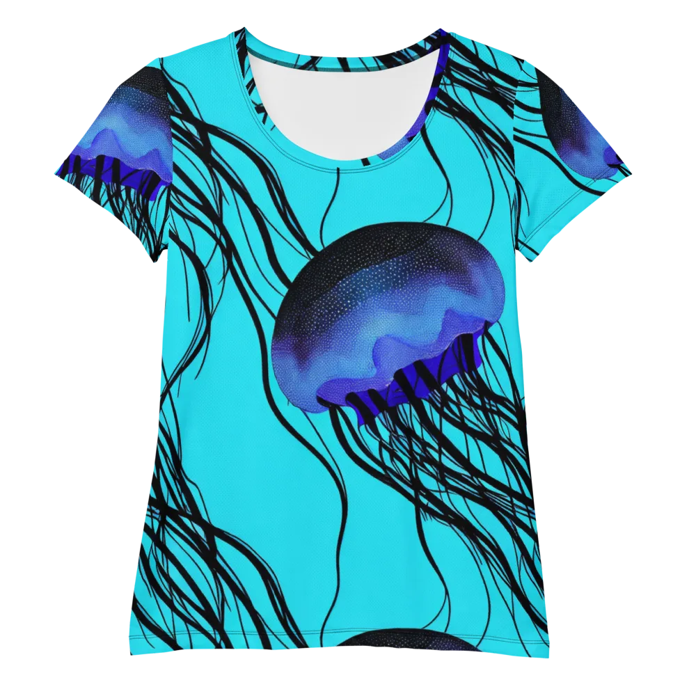 Electric Jelly on Women's Athletic T-Shirt — Front