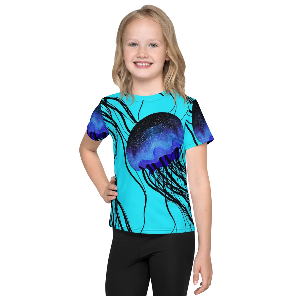 Electric Jelly on Kids Crew Neck T-Shirt — Front
