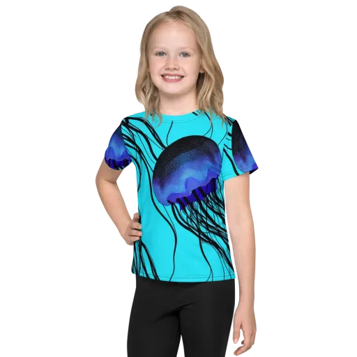 Electric Jelly on a Kids Crew Neck T-Shirt