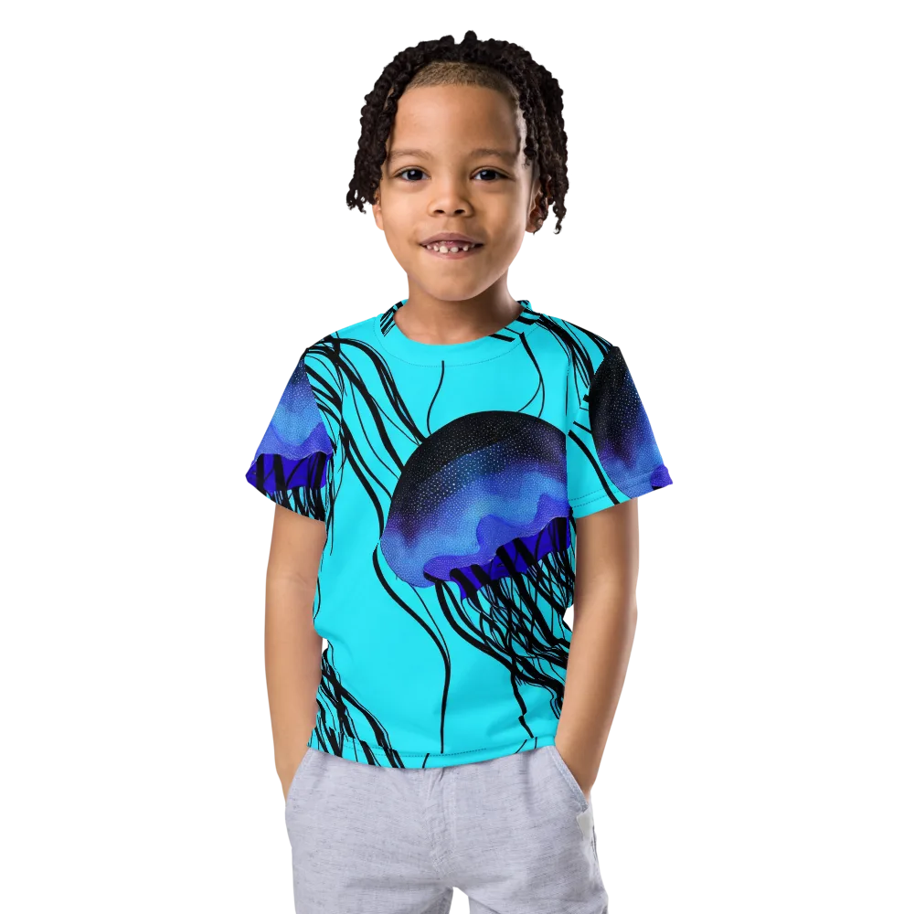 Electric Jelly on Kids Crew Neck T-Shirt — Front