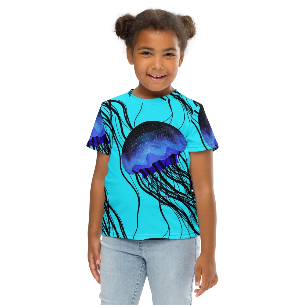 Electric Jelly on Kids Crew Neck T-Shirt — Front