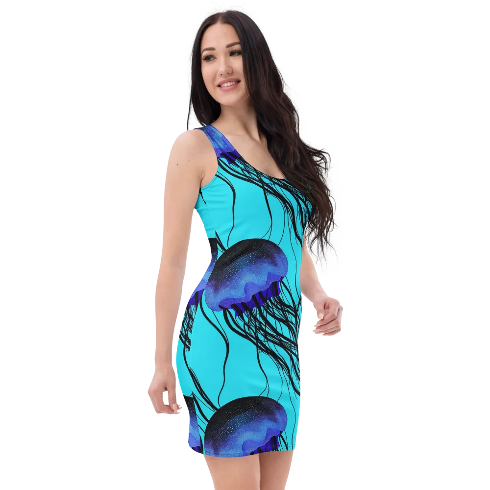 Electric Jelly on Bodycon Dress — Right Front