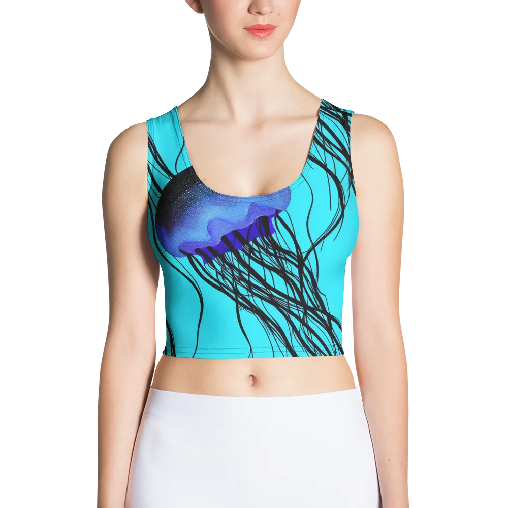 Electric Jelly on Crop Top — Front