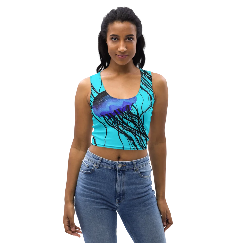 Electric Jelly on Crop Top — Front