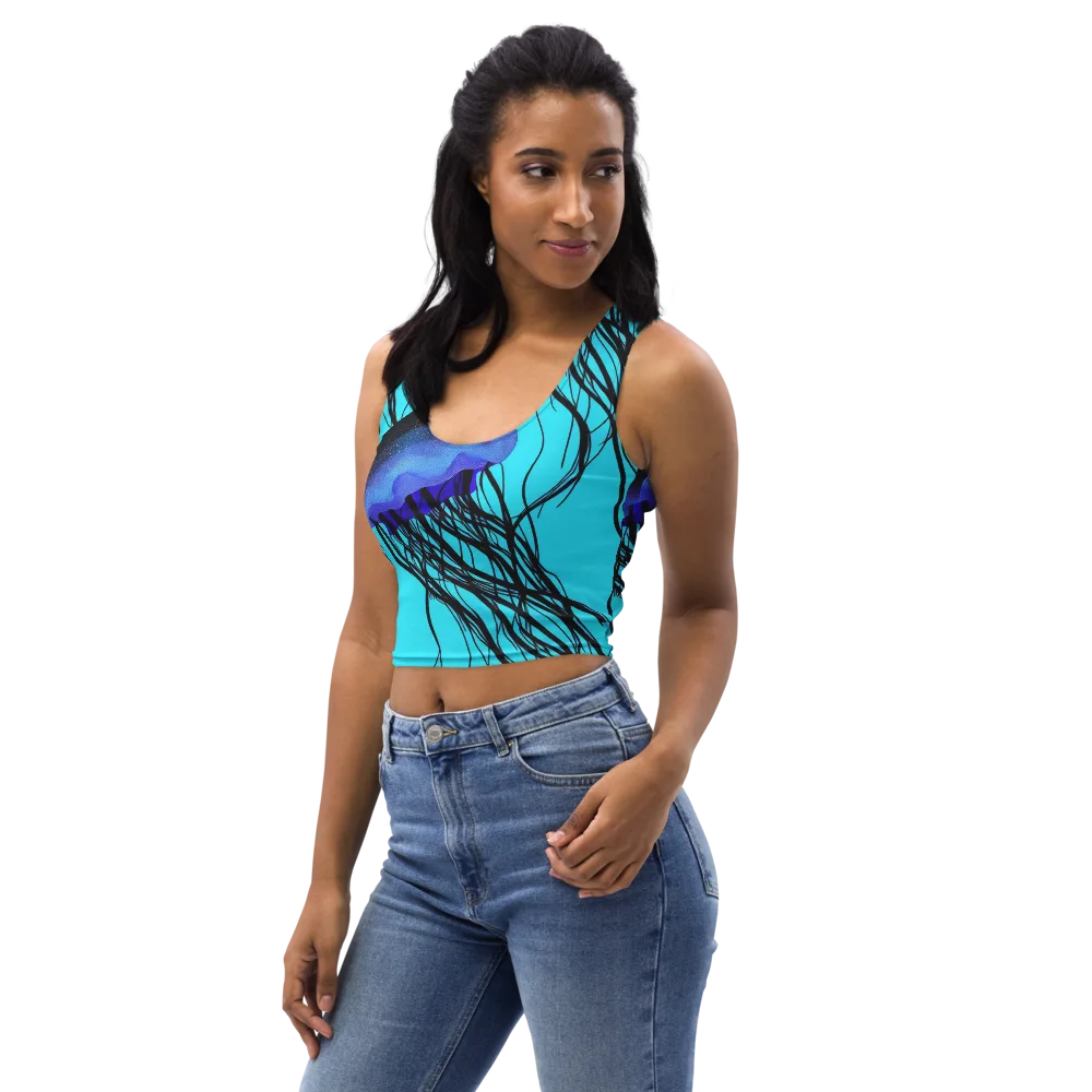 Electric Jelly on Crop Top — Left Front
