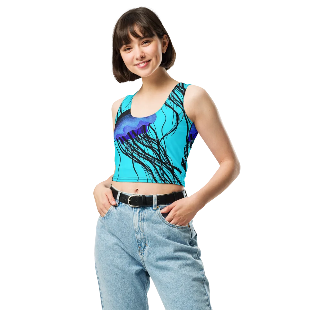 Electric Jelly on Crop Top — Front
