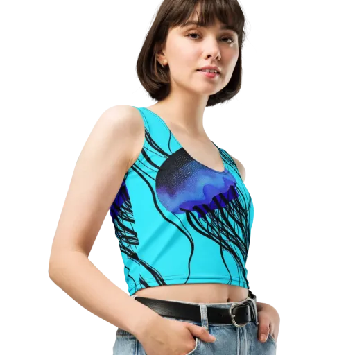 Electric Jelly on a Crop Top