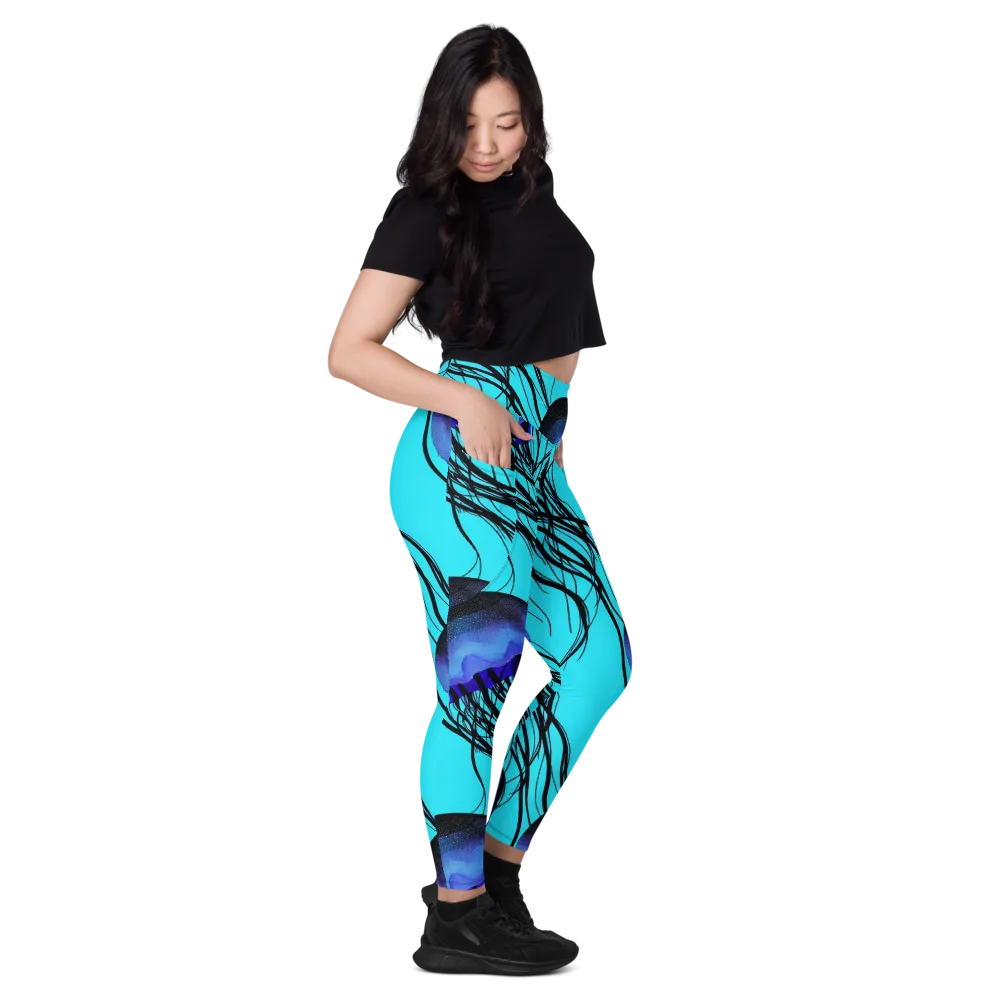 Electric Jelly on Leggings with Pockets — Right