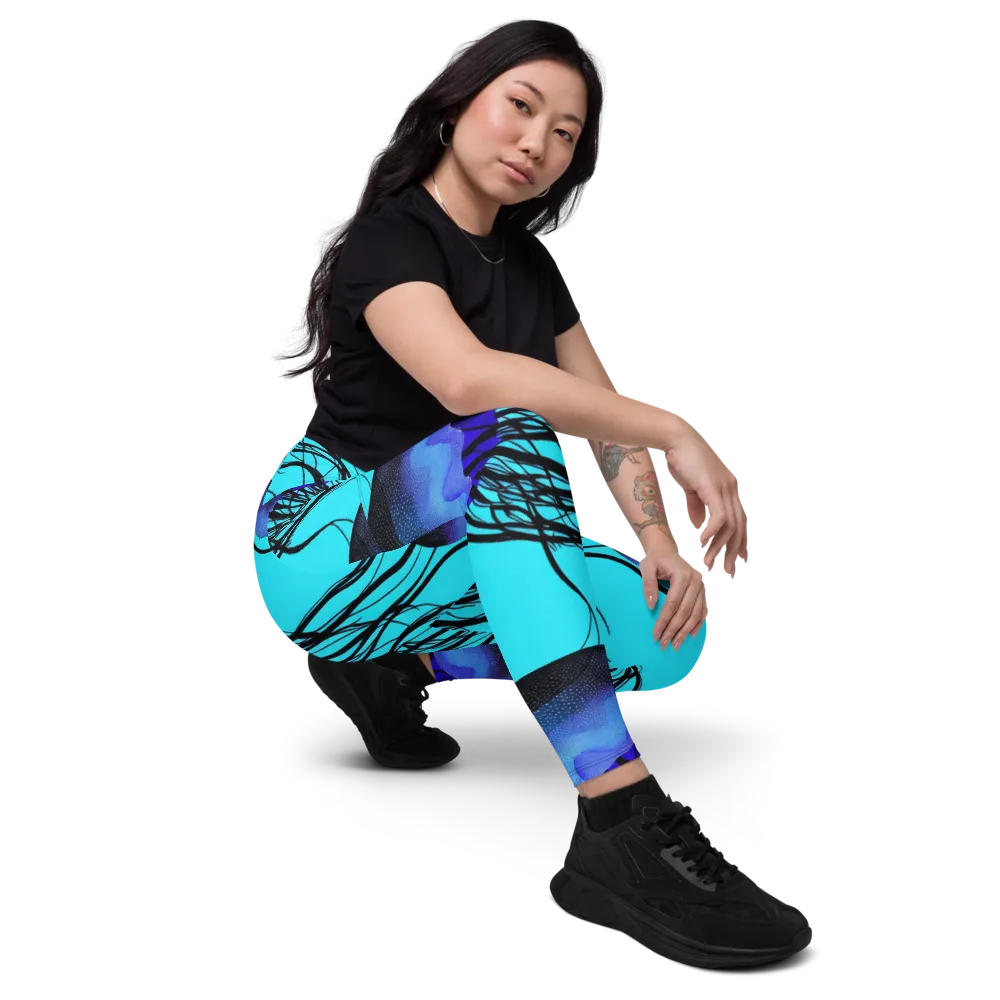 Electric Jelly on Leggings with Pockets — Right Front