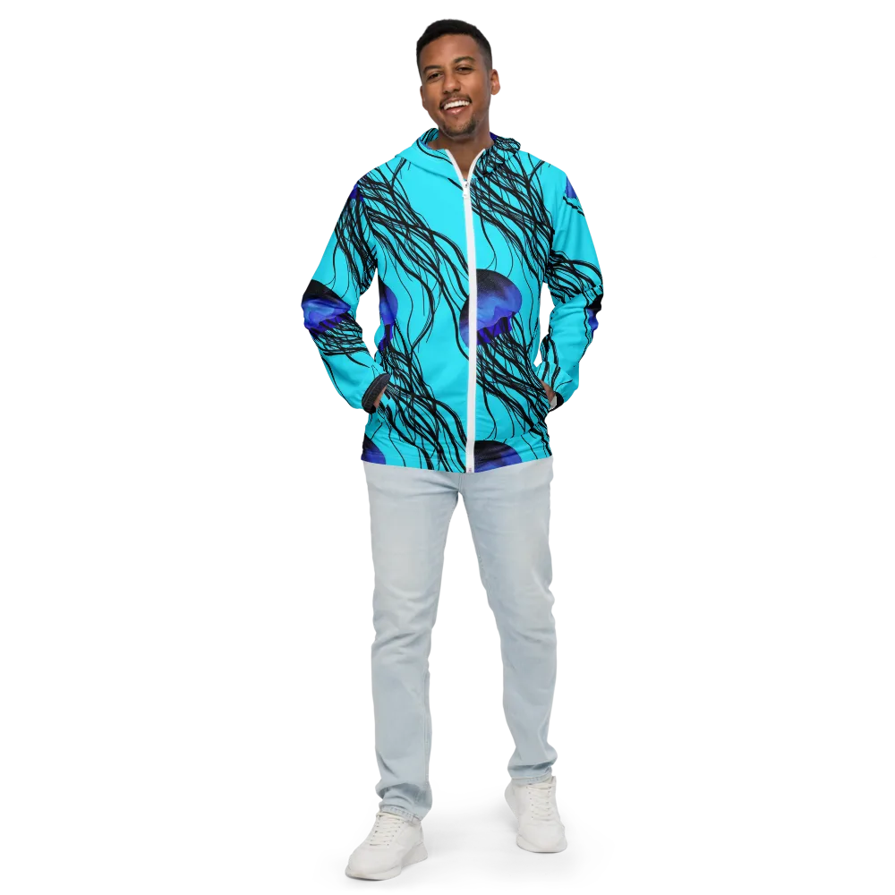 Electric Jelly on Men's Windbreaker — Front