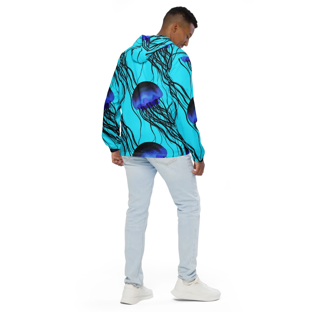 Electric Jelly on Men's Windbreaker — Back