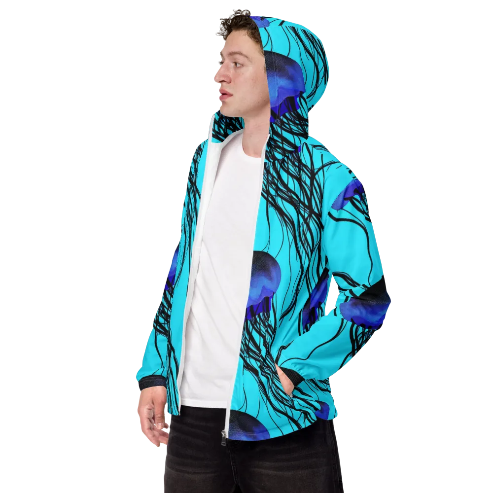 Electric Jelly on Men's Windbreaker — Left Front